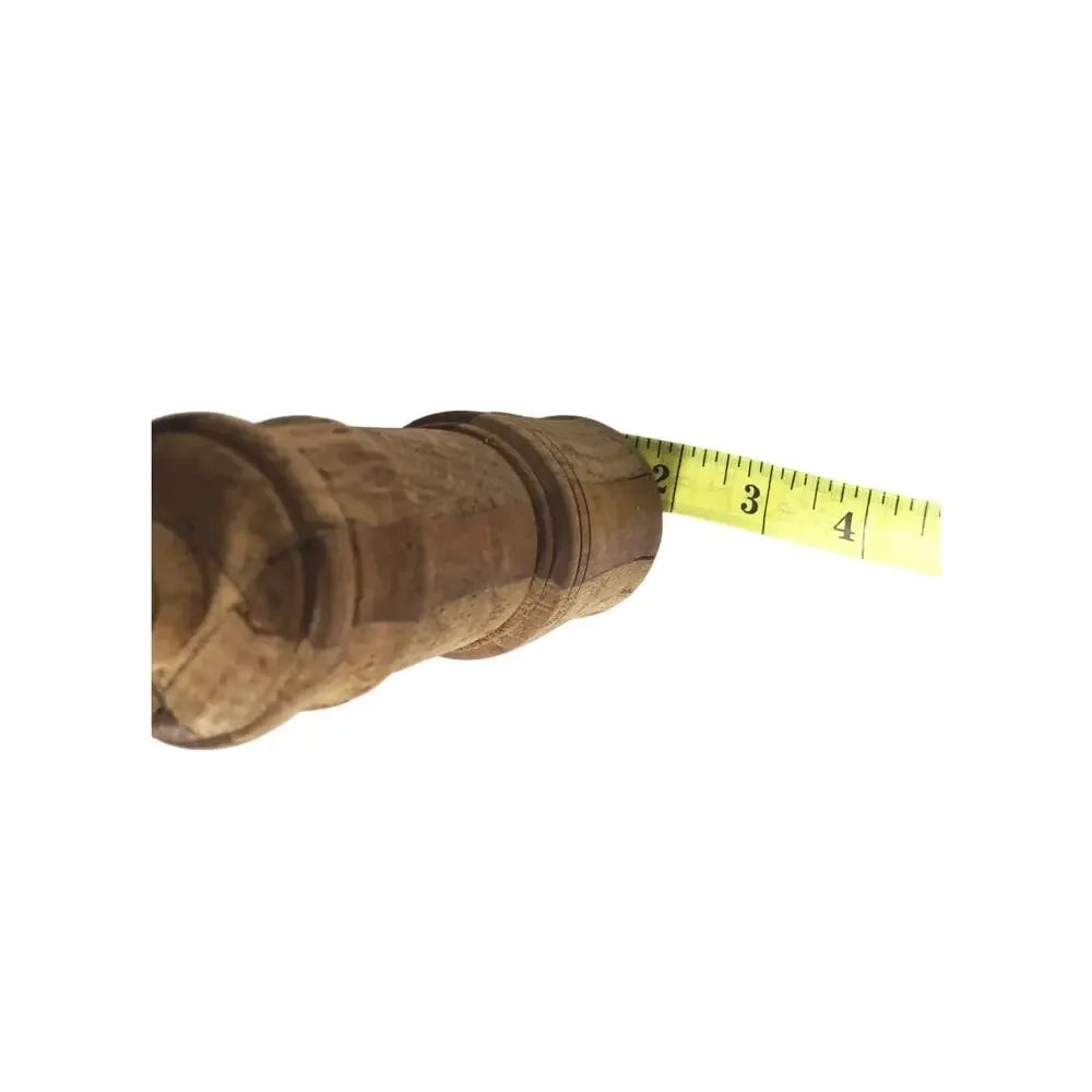 Hand Carved Wooden Pestle: Primitive Rustic Farmhouse Decor